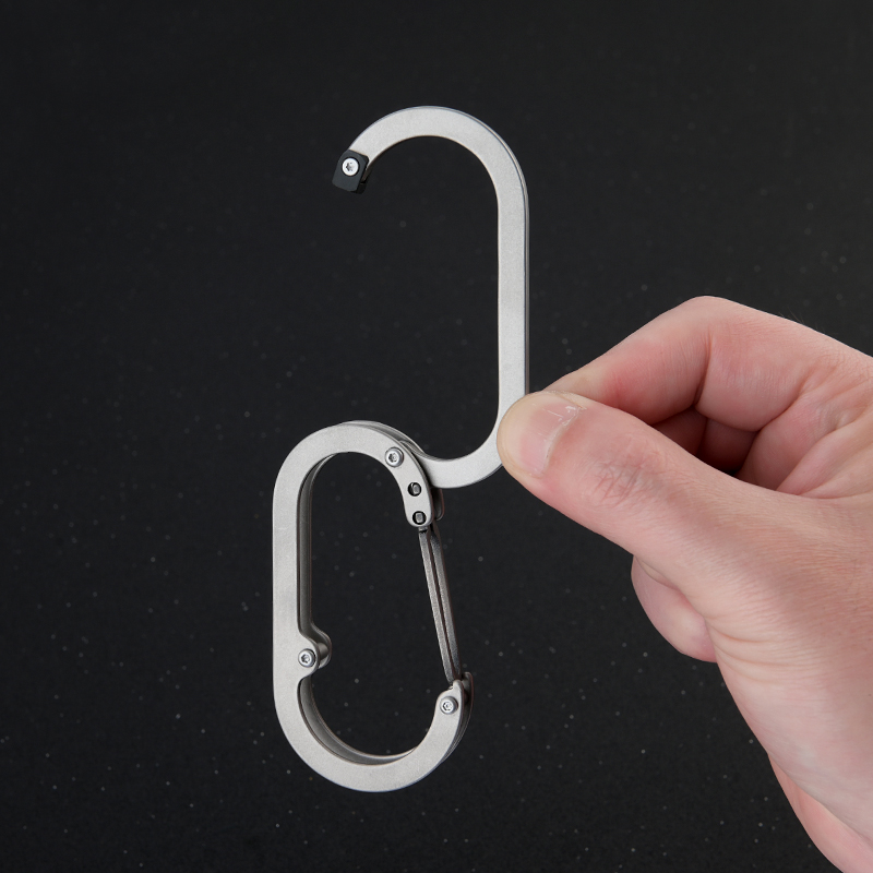 Fishing Equipment Basics - Titanium Alloy D-Type Carabiner Hook Outdoor