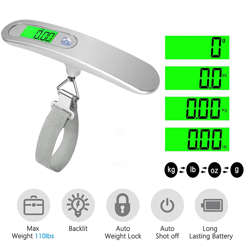 Fishing Equipment Basics - 50kg/110 Pound Portable Hanging Electronic Luggage