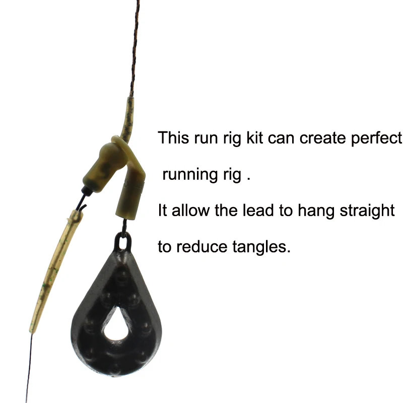 12 Pieces Carp Fishing Run Rig - огляд і ціна Fishing Equipment List