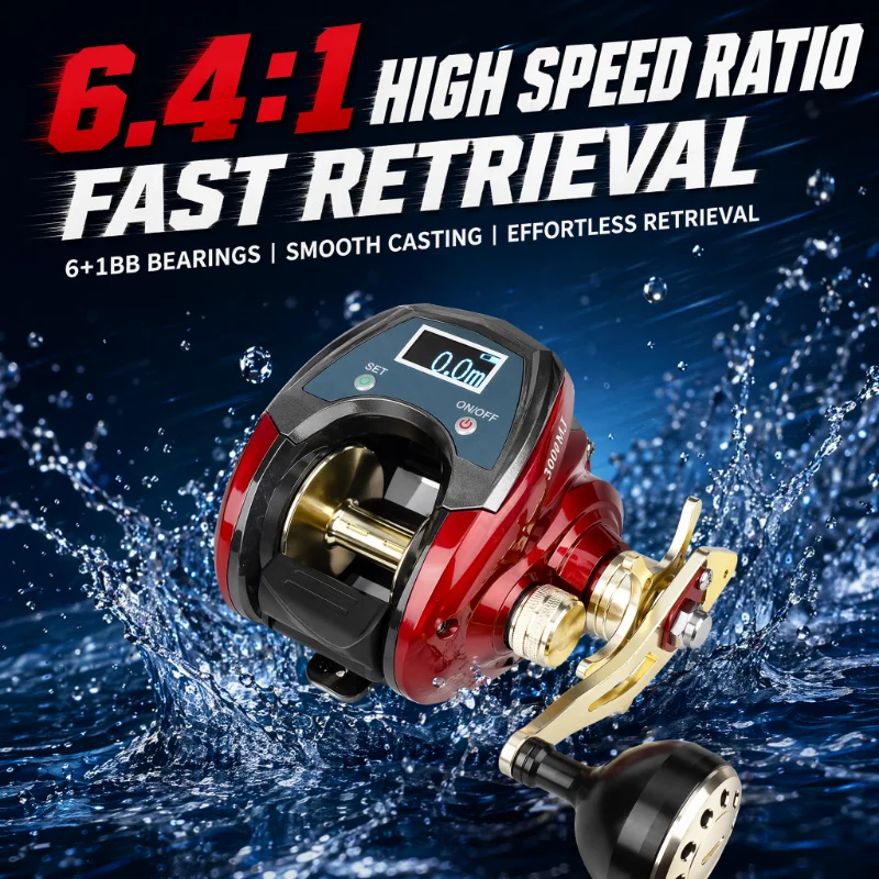 DEUKIO Digital Display Baitcas - огляд і ціна Electric Fishing Reel