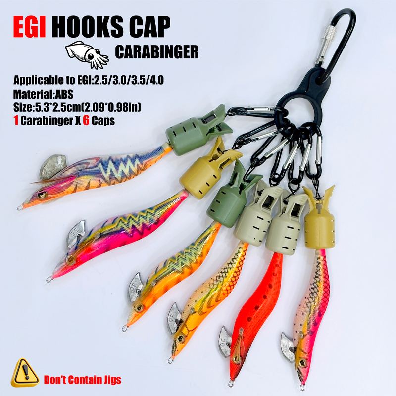 Squid Jig Hook Caps and Carabi - огляд і ціна Fishing Equipment Basics