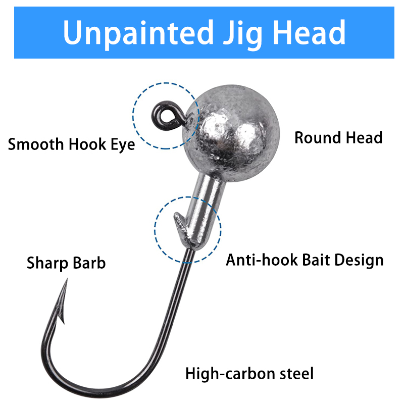 100PCS Fishing Hooks Lead Jig  - огляд і ціна Fishing Equipment List