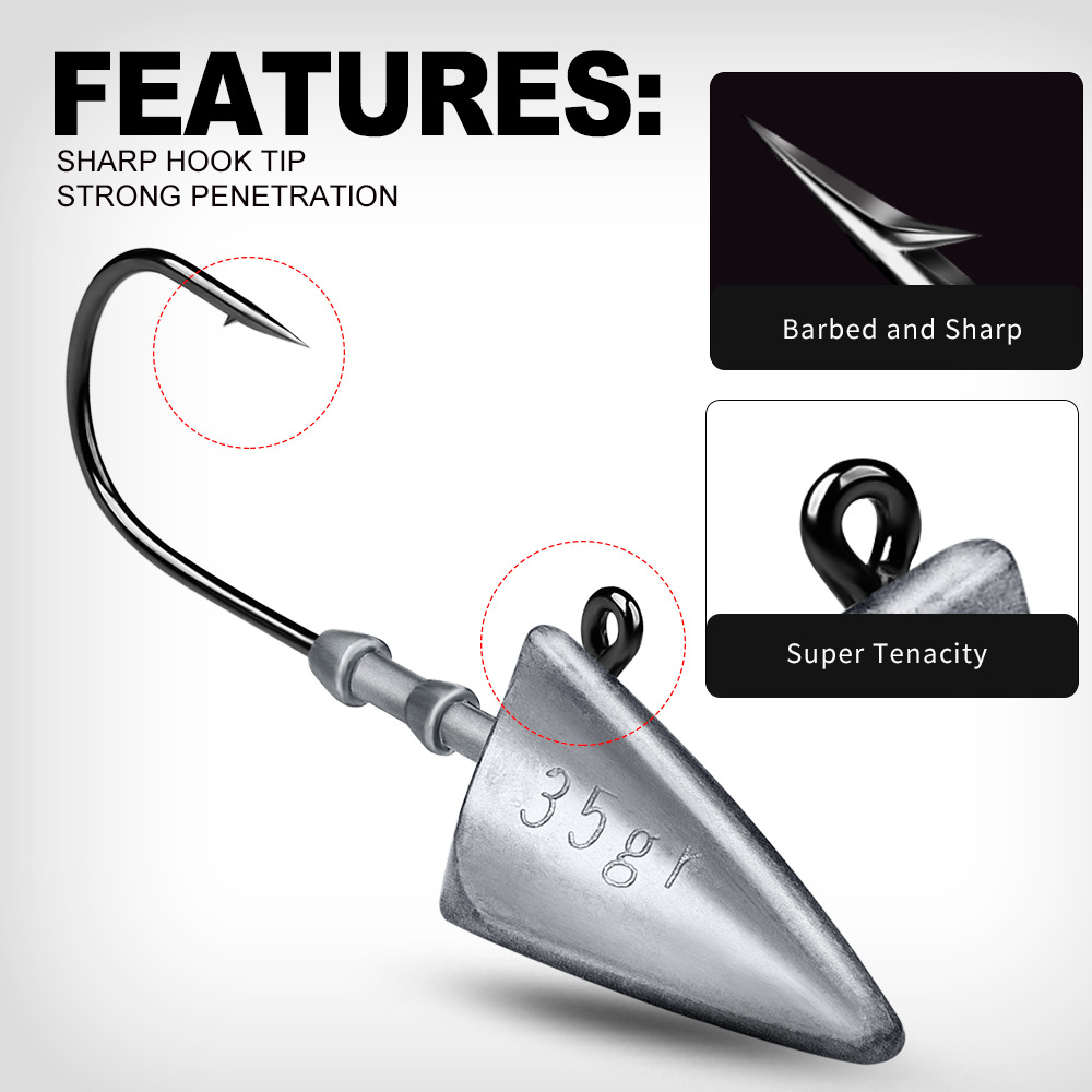 5pcs Triangle Jig Head Fishing - огляд і ціна Fishing Equipment List