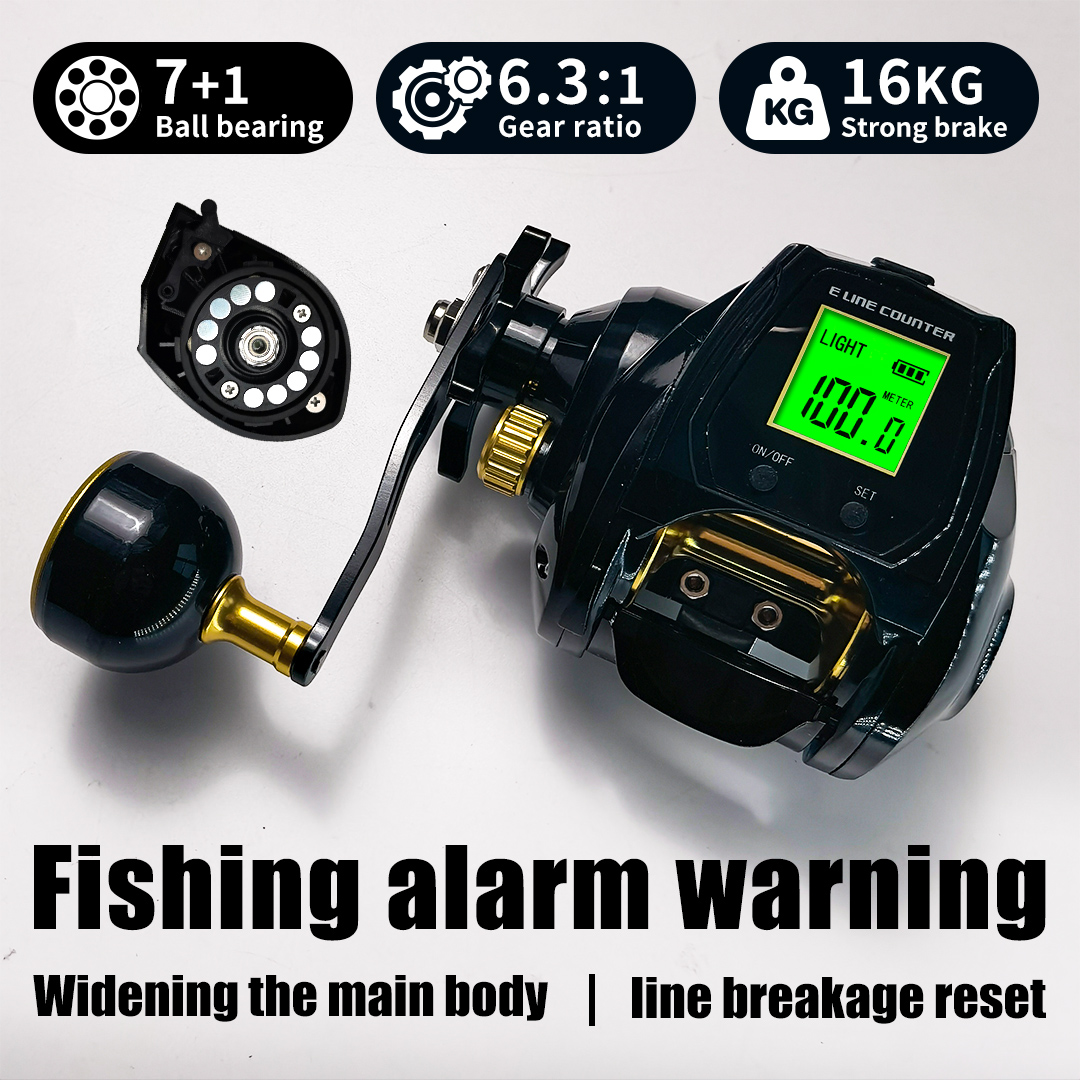 16-Kilogram Braking Force, 6.3 - огляд і ціна Electric Fishing Reel